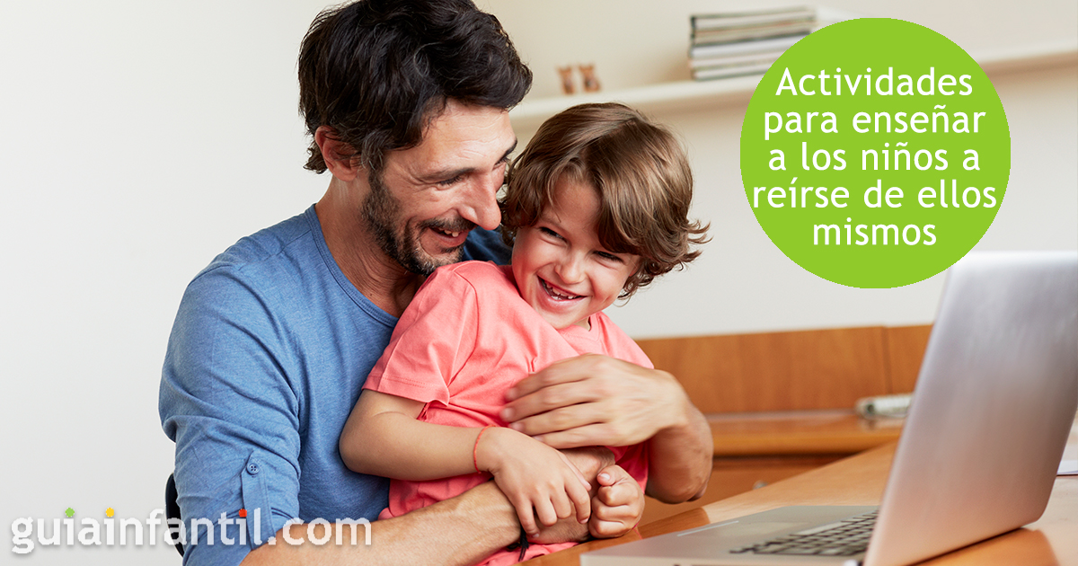 NIños que se ríen de ellos mismos con sentido del humor