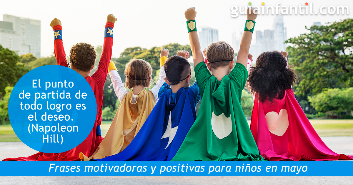 Los mensajes de ánimo para los niños