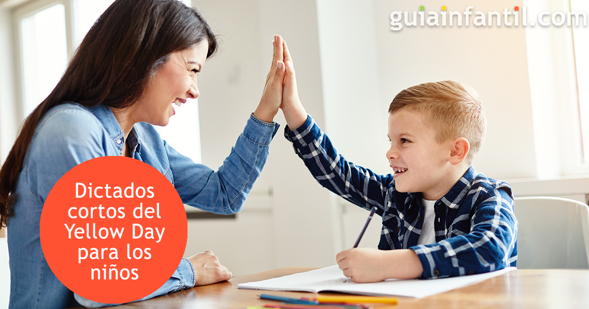 Algunos dictados cortos para niños sobre el yellow day