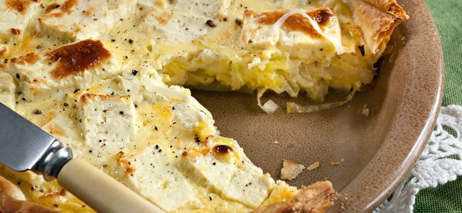 receta de quiche de puerros