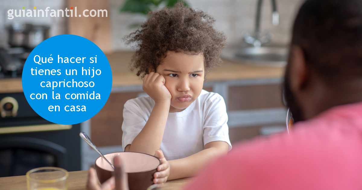 niños caprichosos con la comida en casa