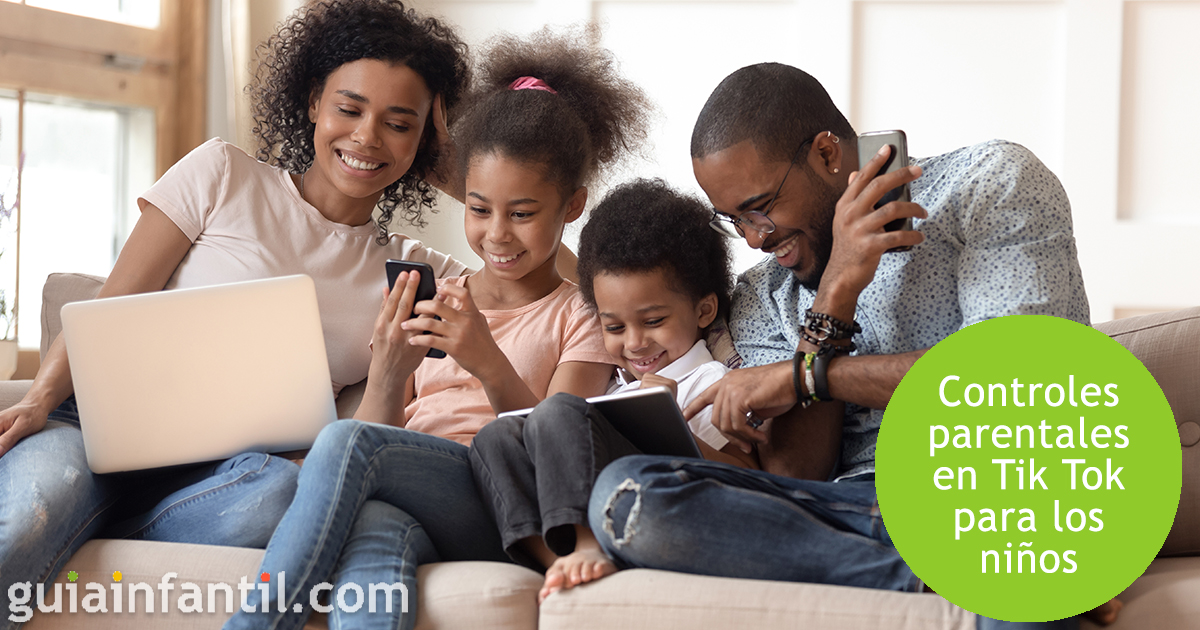 Los controles parentales de los niños en tiktok