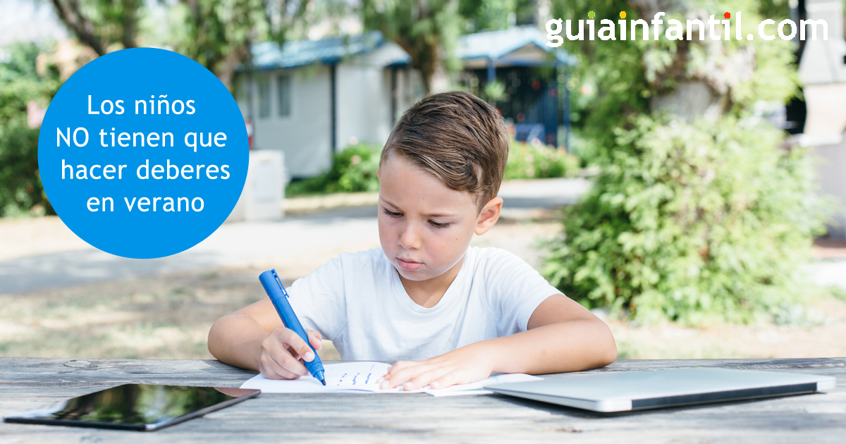 deberes en las vacaciones de verano