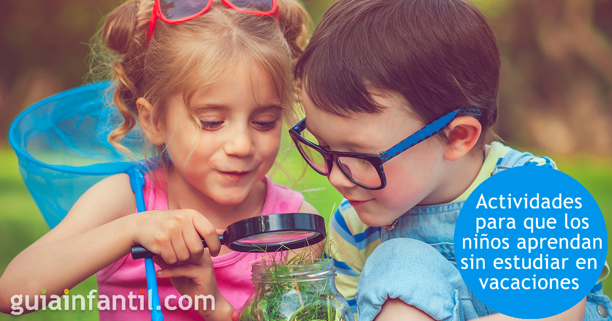 Actividades para niños en vacaciones de verano