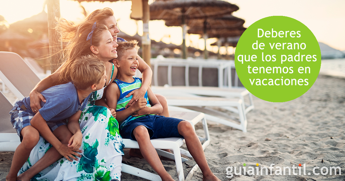 Tareas y deberes de verano que todos los padres tenemos en vacaciones