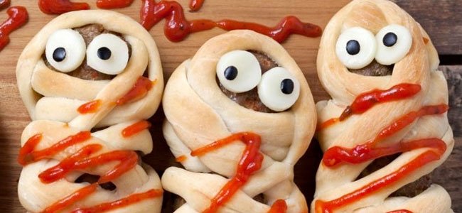 Albóndigas disfrazadas de momias