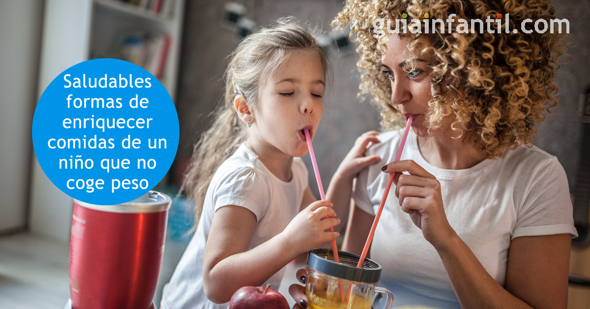 enriquecer comidas de un niño con bajo peso