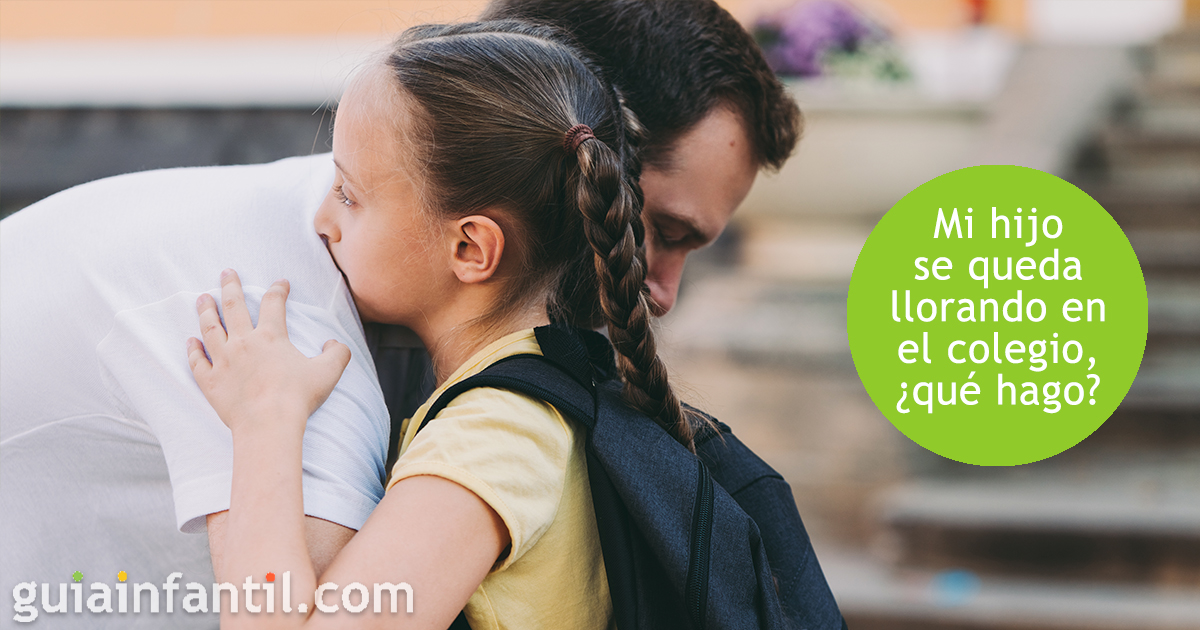 Niños que lloran en el regreso a clases