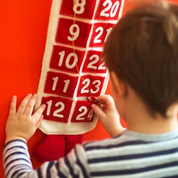 Calendario de adviento con actividades infantiles