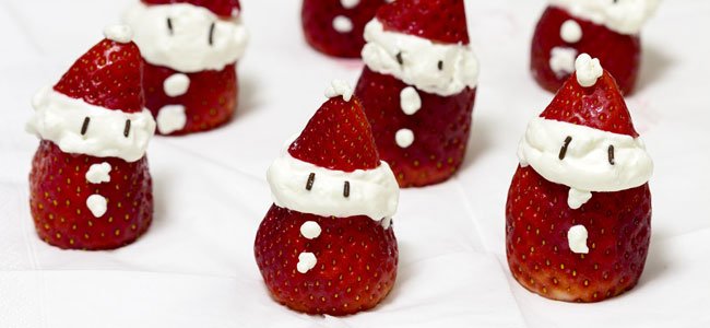 papá noel de fresas