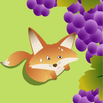 Fábulas para niños. La zorra y las uvas