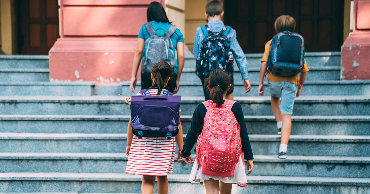 Niños que no quieren ir al colegio
