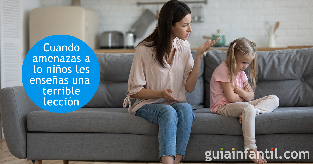Si amenazas a los niños para de hacerlo