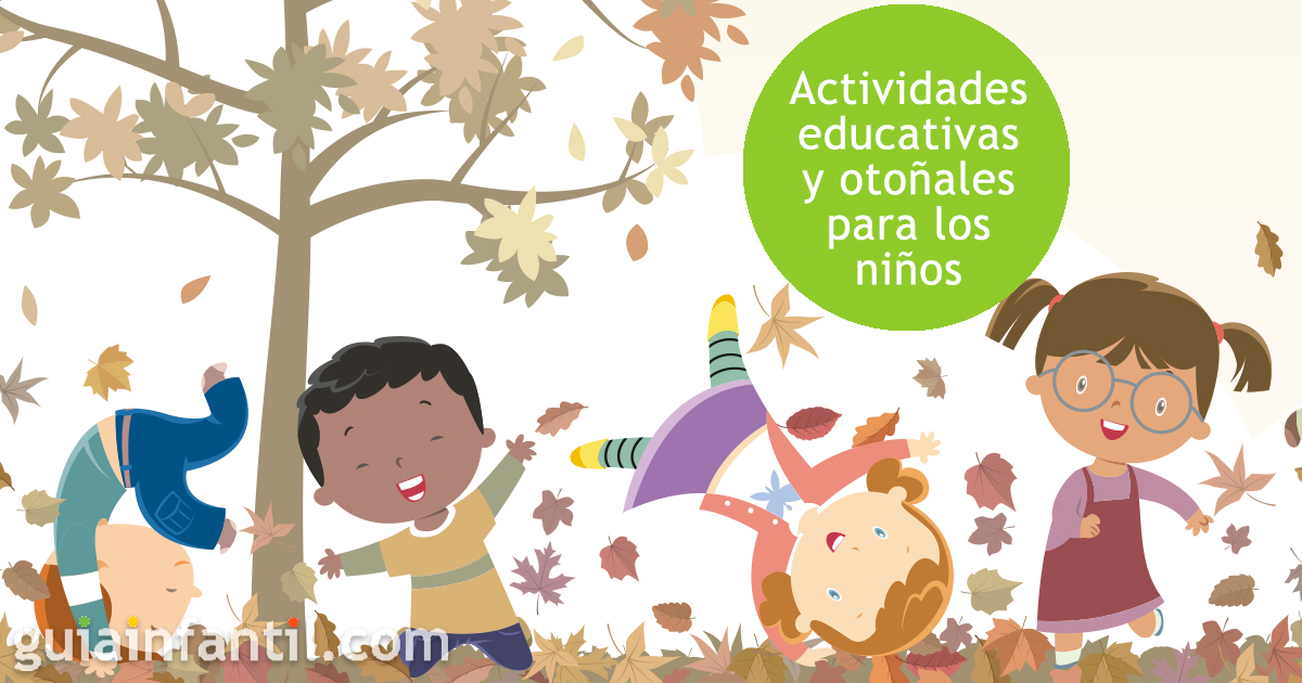Las actividades educativas y otoñales para niños