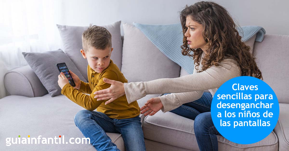como desenganchar al niño del móvil
