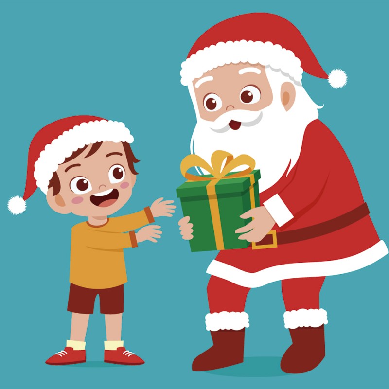 Almacén Noble patio Cuento de Navidad para niños - Un trato con Santa Claus