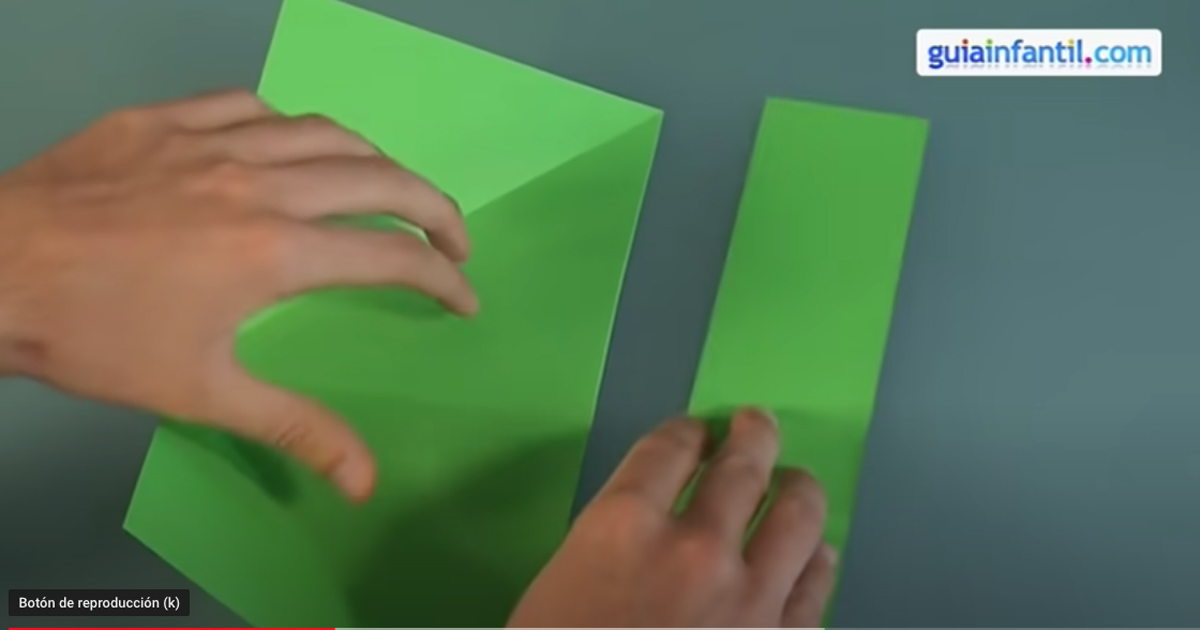 ranita de origami. paso 3