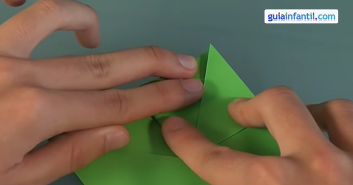 nuevo paso rana de origami