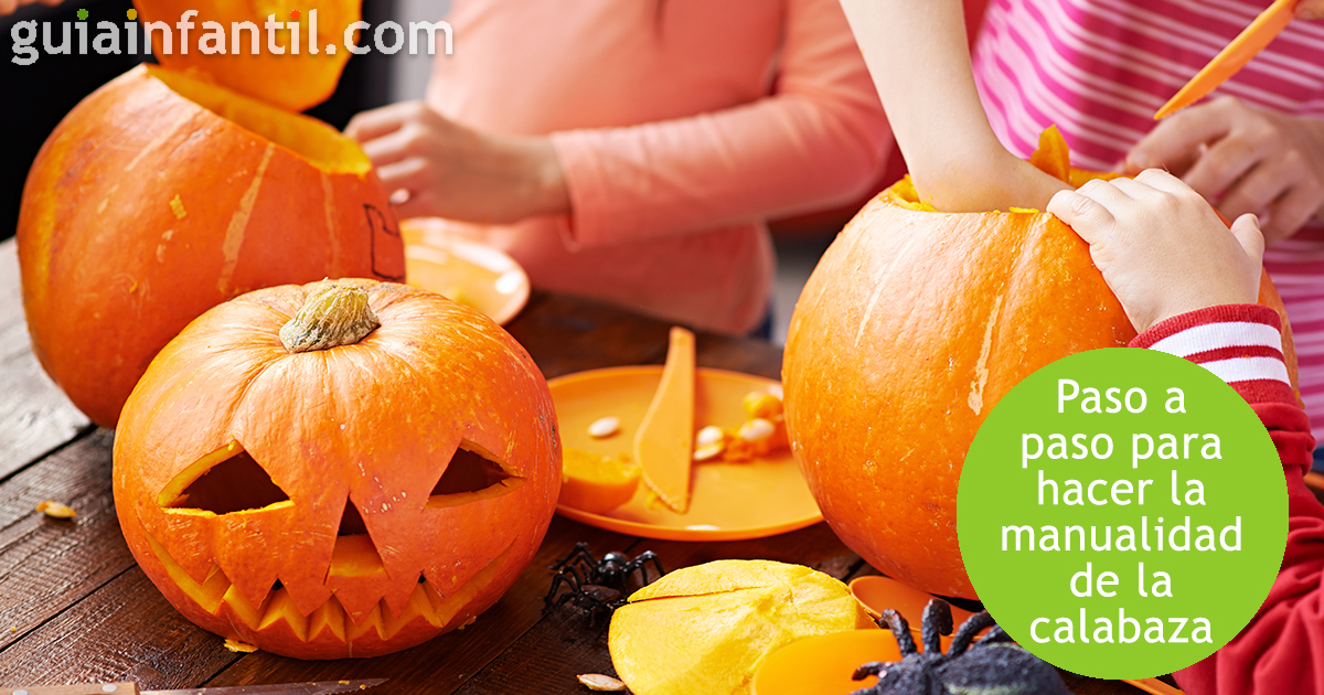 Pasos para hacer una calabaza para Halloween con niños