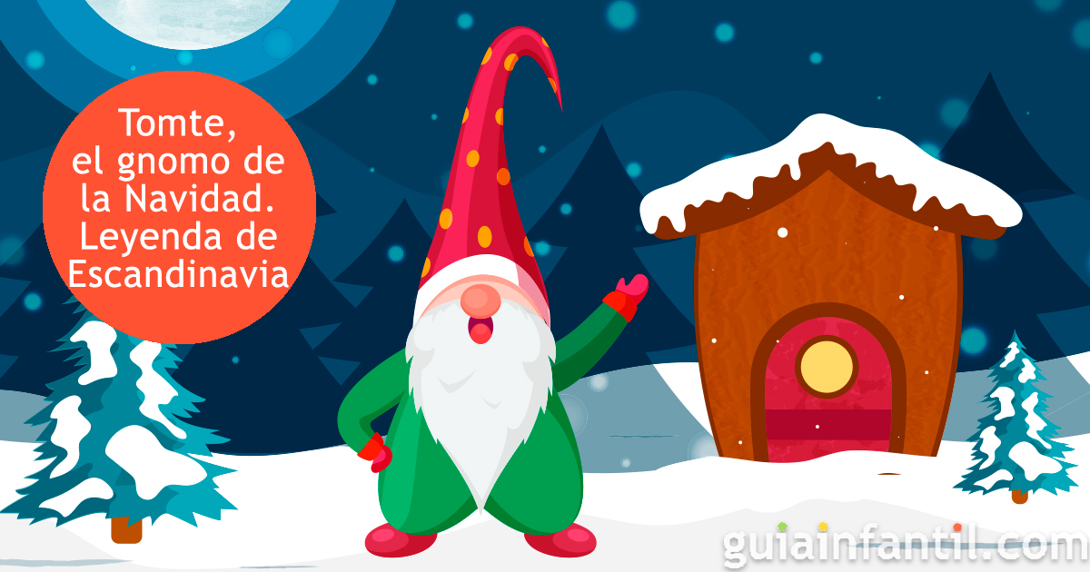 Tomte, el gnomo de la Navidad. Leyenda infantil de Escandinavia