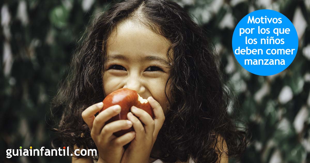 beneficios de la manzana para los niños