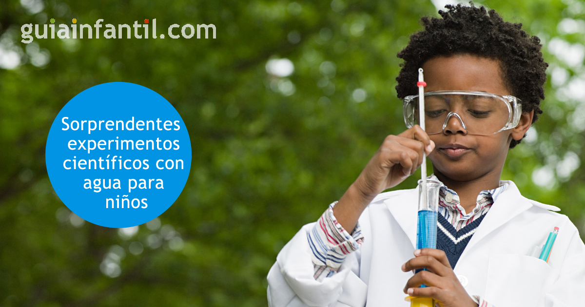 experimentos de ciencia para niños con agua