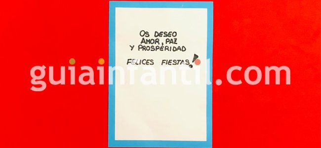 El primer paso para hacer esta tarjeta de Navidad