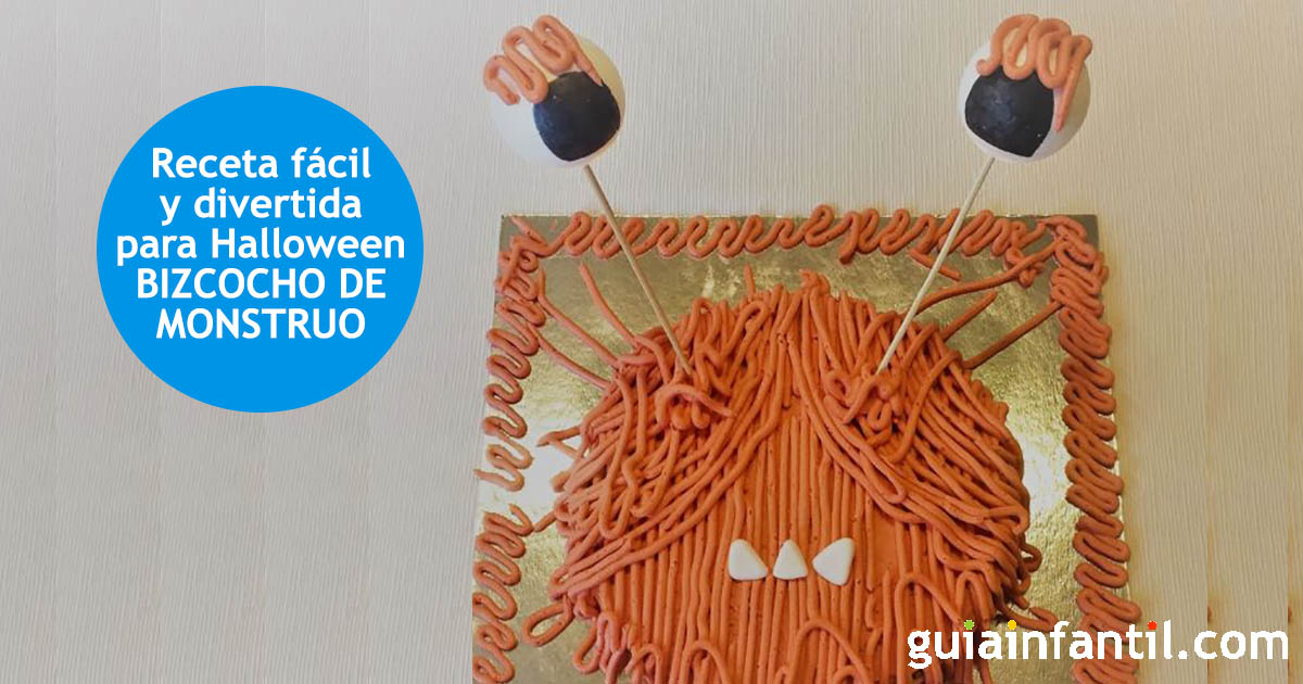 Receta de pastel de monstruo para halloween