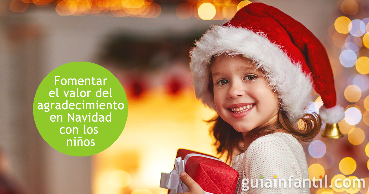 El agradecimiento de los niños en navidad
