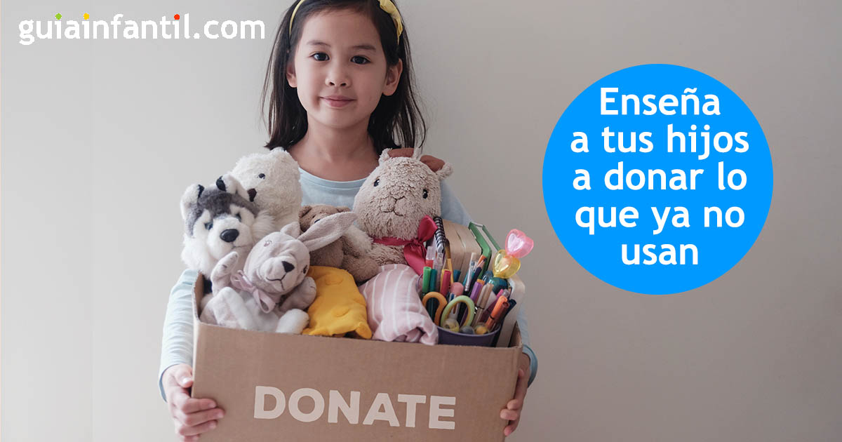 Antes de comprar, enseña a tus hijos a donar