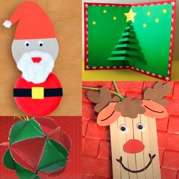 Calendario de adviento de manualidades de Navidad