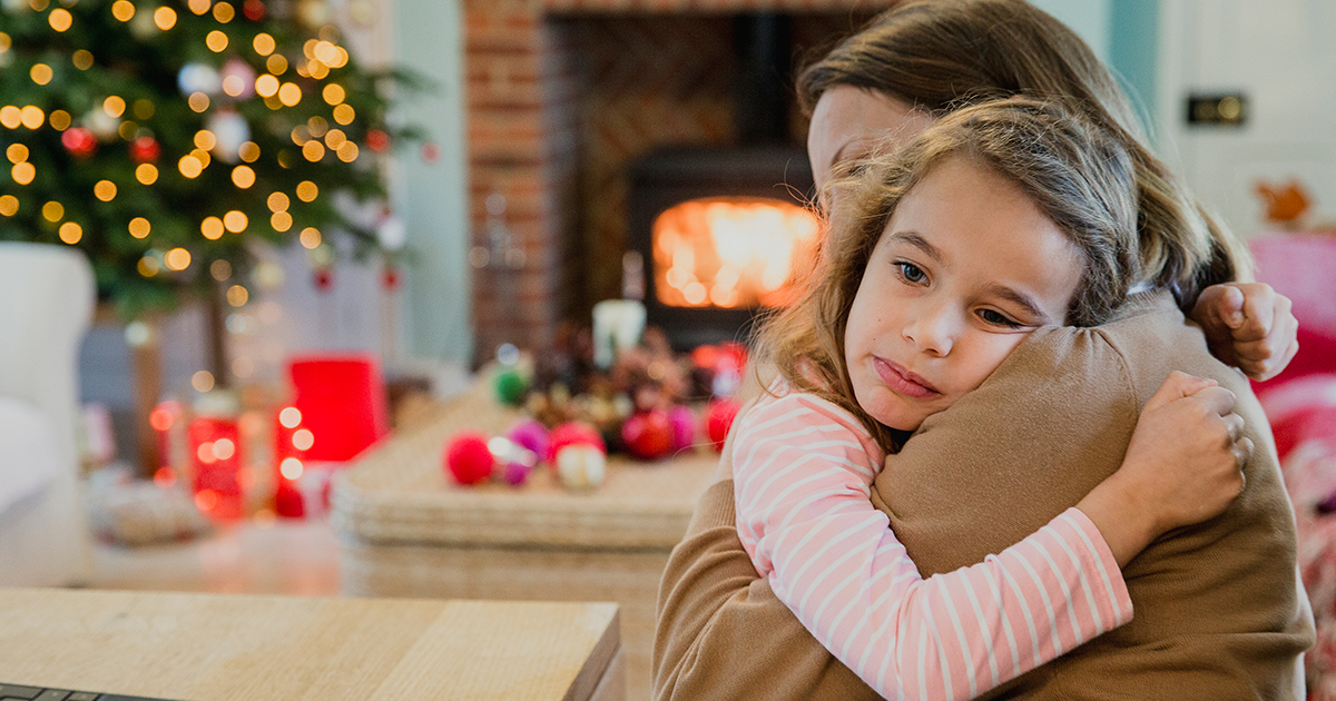 Niños tristes en Navidad