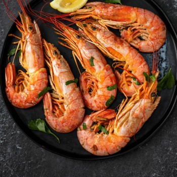 Receta de langostinos al horno