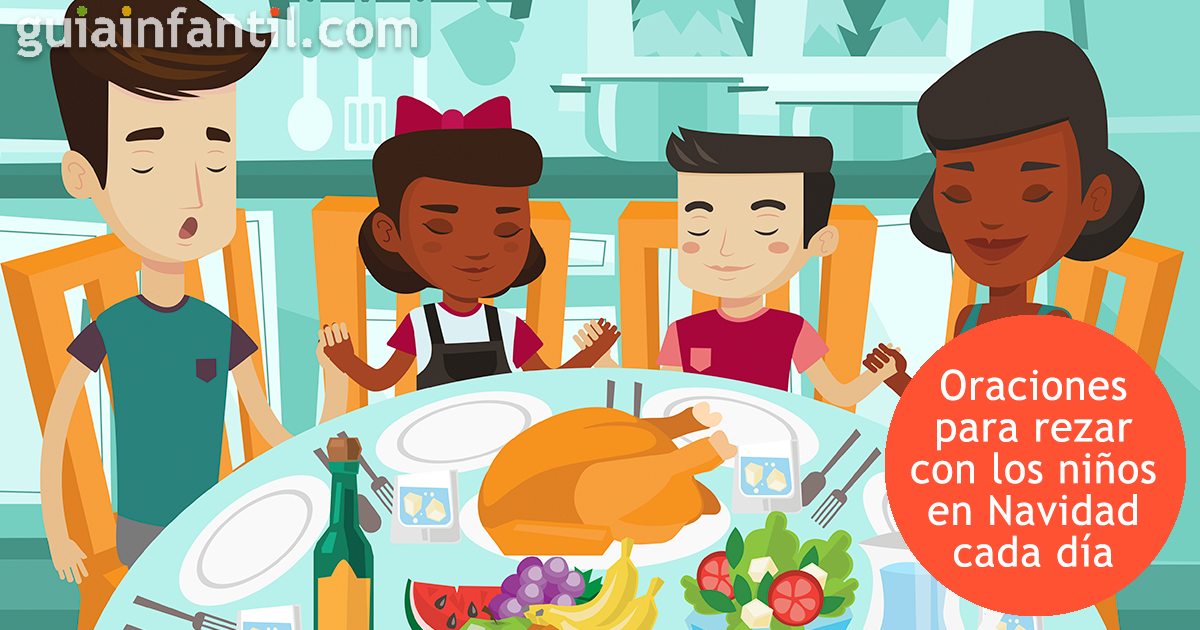 Las oraciones para rezar con niños en navidad