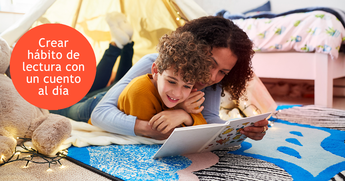 Hábito de lectura en los niños en diciembre