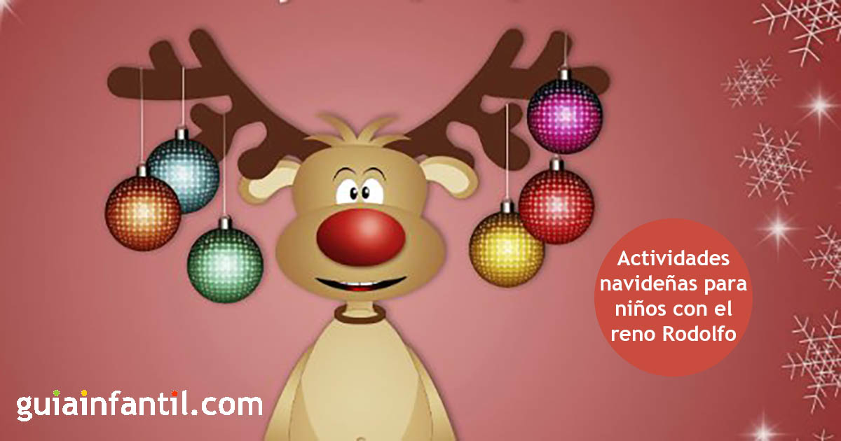 Manualidades, recetas y otras actividades con renos de Navidad para niños