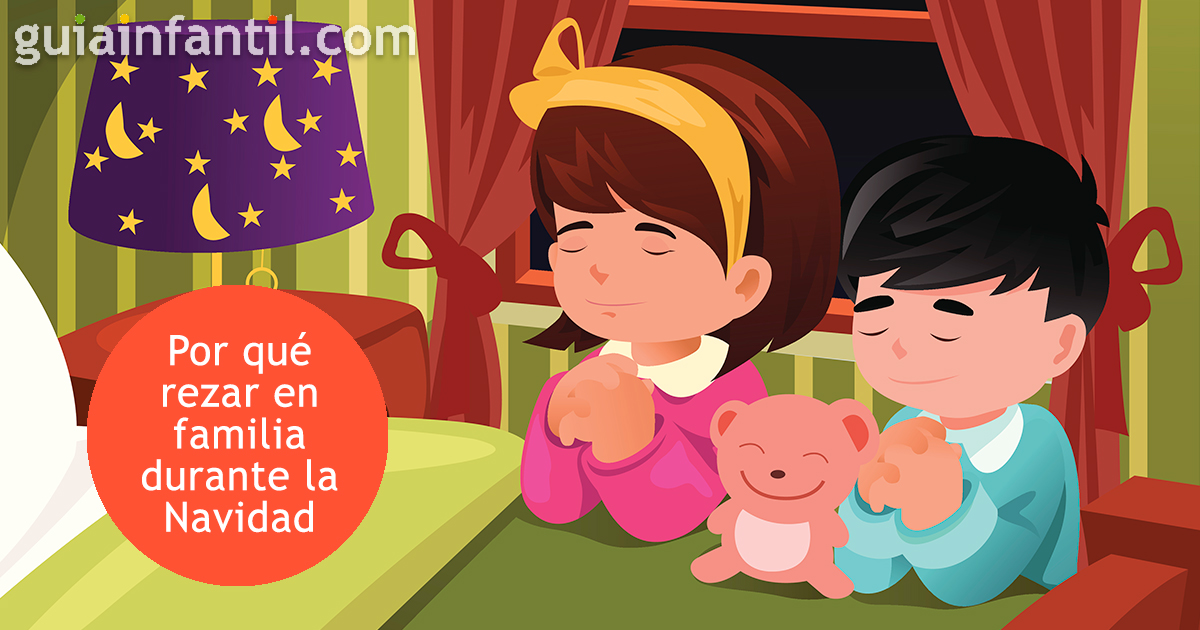 Rezar en familia durante la Navidad