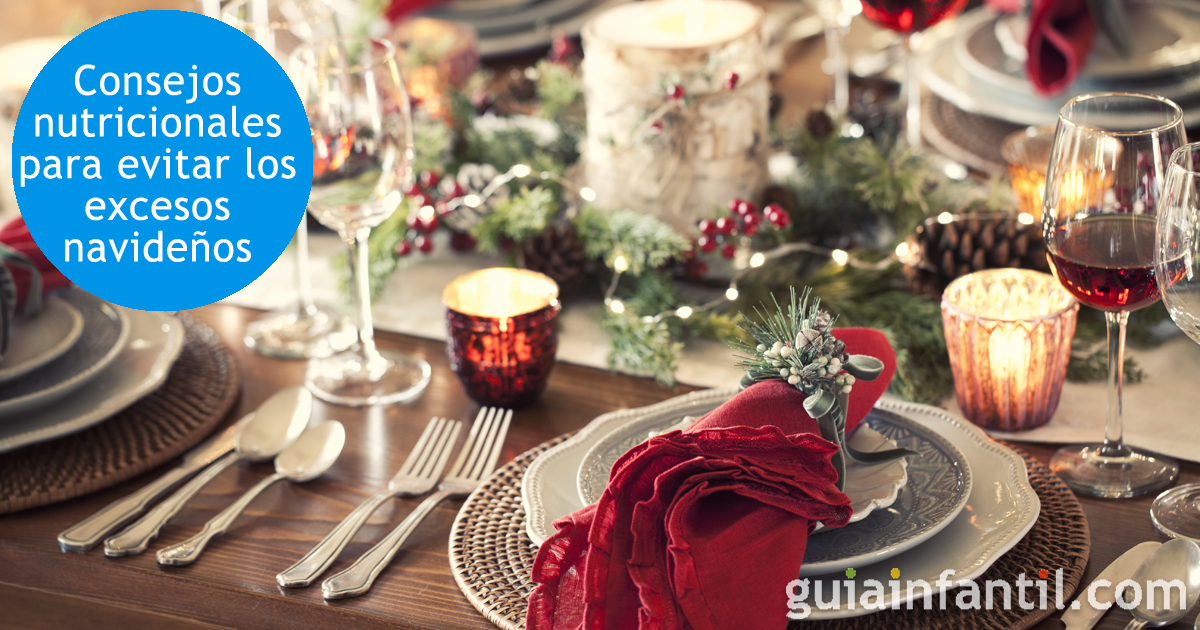 Consejos nutricionales para evitar los excesos de Navidad