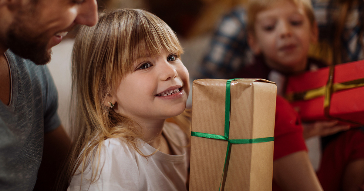 Juguetes para los niños en Navidad