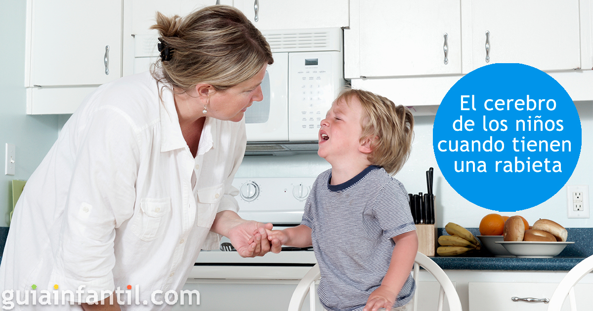 El cerebro de los niños cuando tienen una rabieta