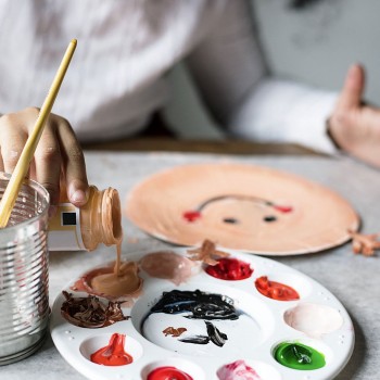 Manualidades de Navidad para niños con platos de cartón