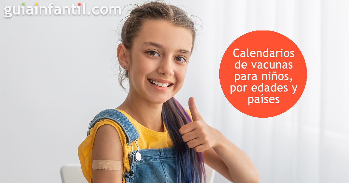 Los calendarios de vacunación por el mundo para niños
