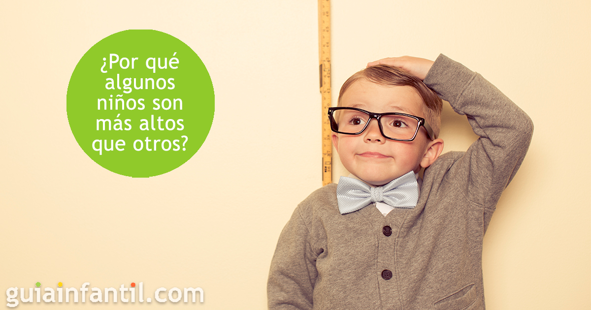 Cuando un niño es alto o bajo