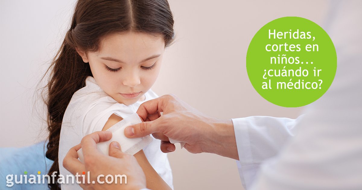 Las heridas y los cortes de los niños