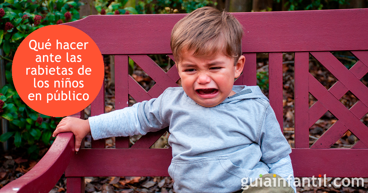 Las rabietas en público de tus hijos