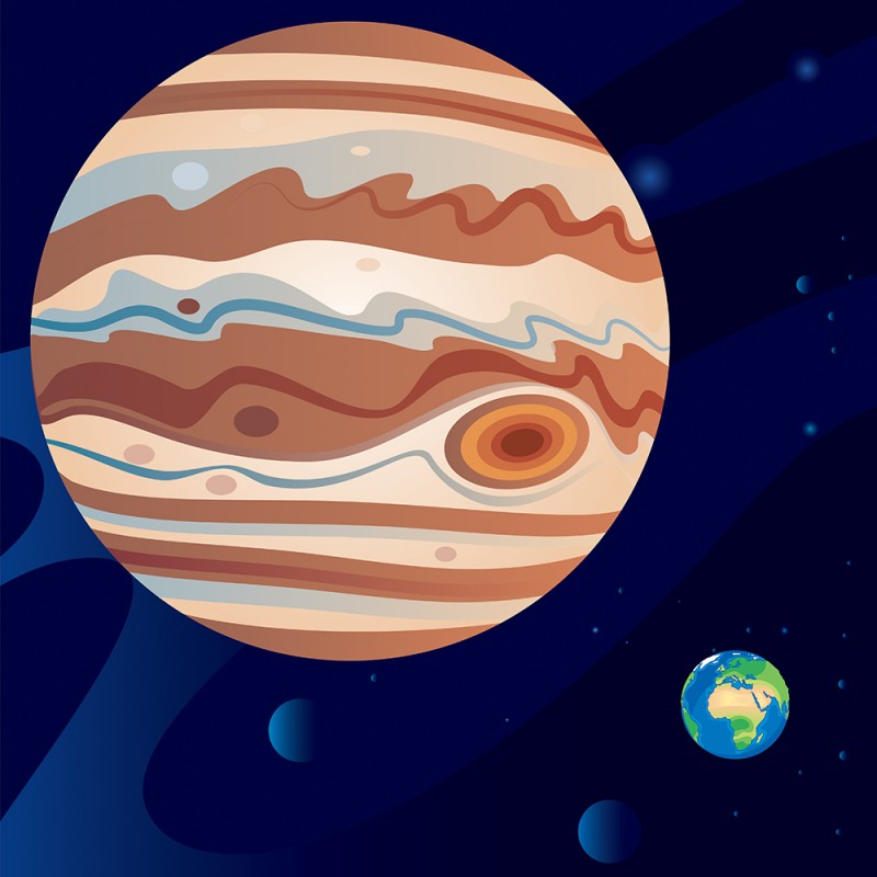 Júpiter, el gigante gaseoso. Cuentos cortos del Sistema Solar para niños