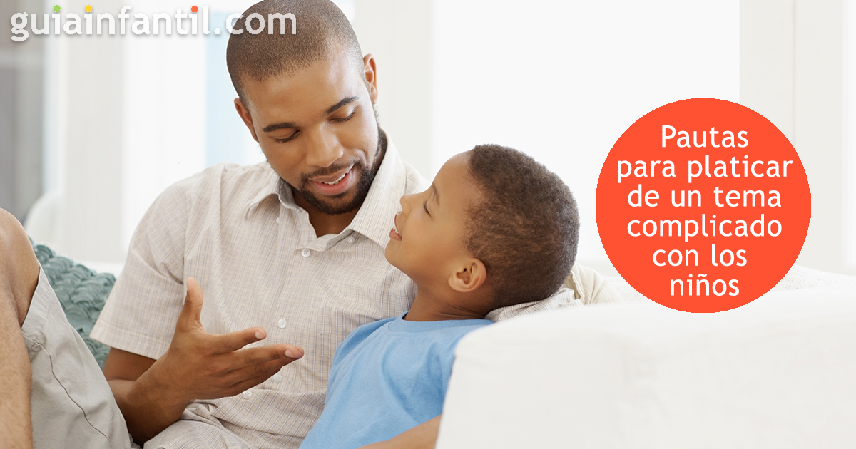 Platicar con los niños sobre un tema complicad