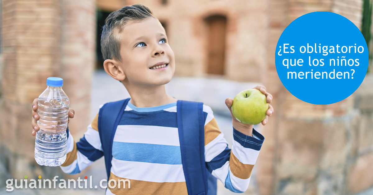 ¿Es obligatorio que los niños merienden?
