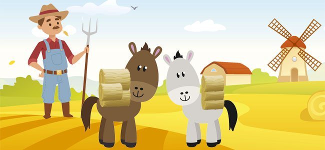 caballo y asno fabula corta 2025