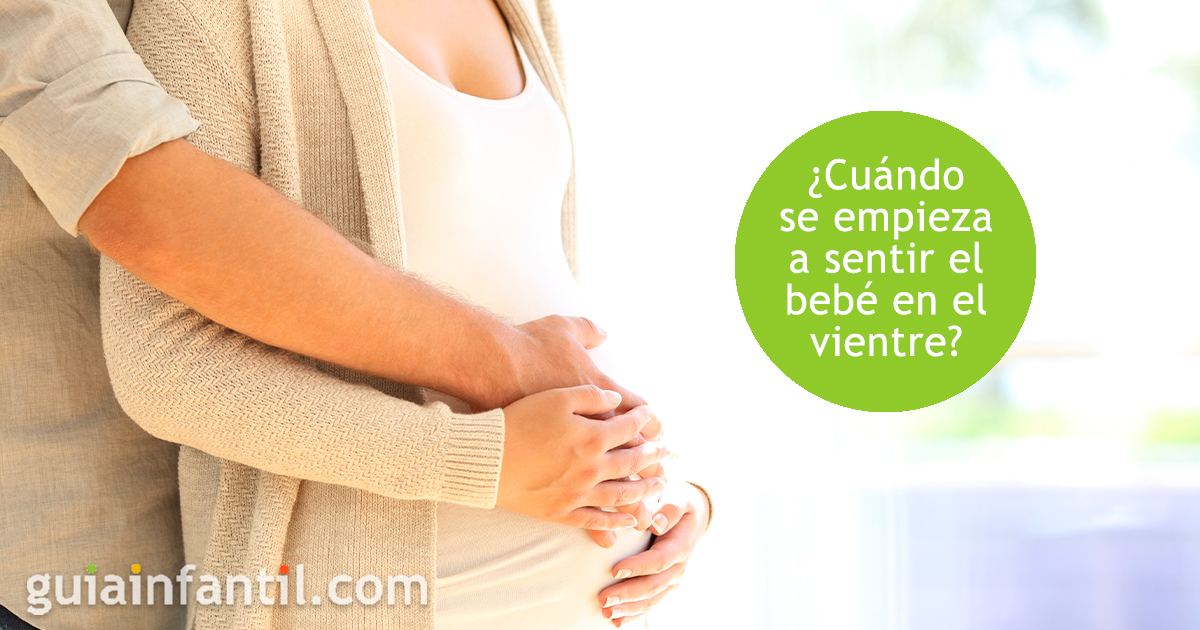 Cúando se siente al bebé en la barriga